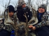 Cooper, Colton & Carson Gardner with Ren Gardner's deer